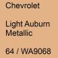 Preview: Chevrolet, Light Auburn Metallic, 64 / WA9068.